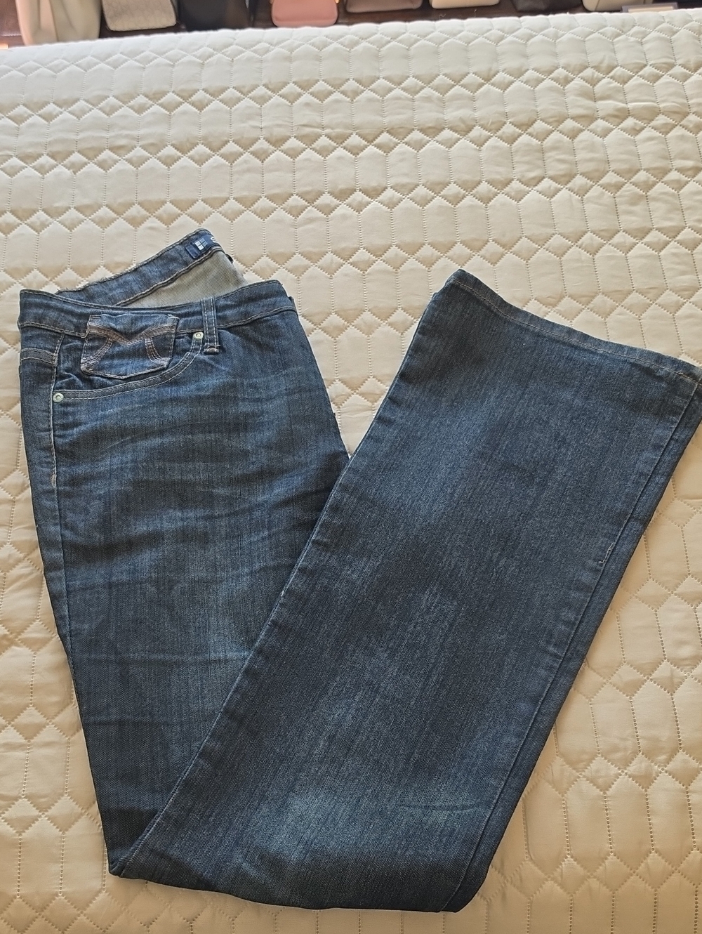 Salt Works Women's Dark Blue Boot-Cut Jeans